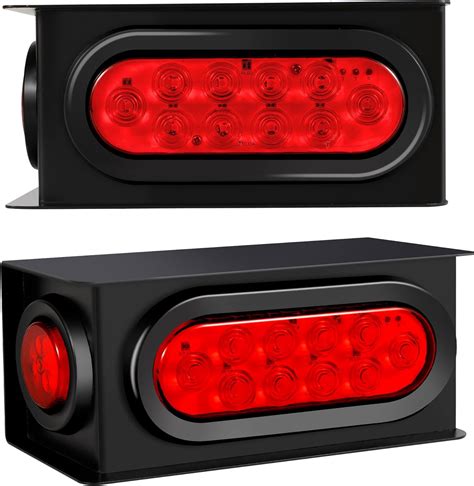 2 hole steel brake and reverse light housing box|Truck & Trailer Light Boxes .